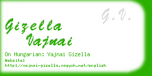 gizella vajnai business card
